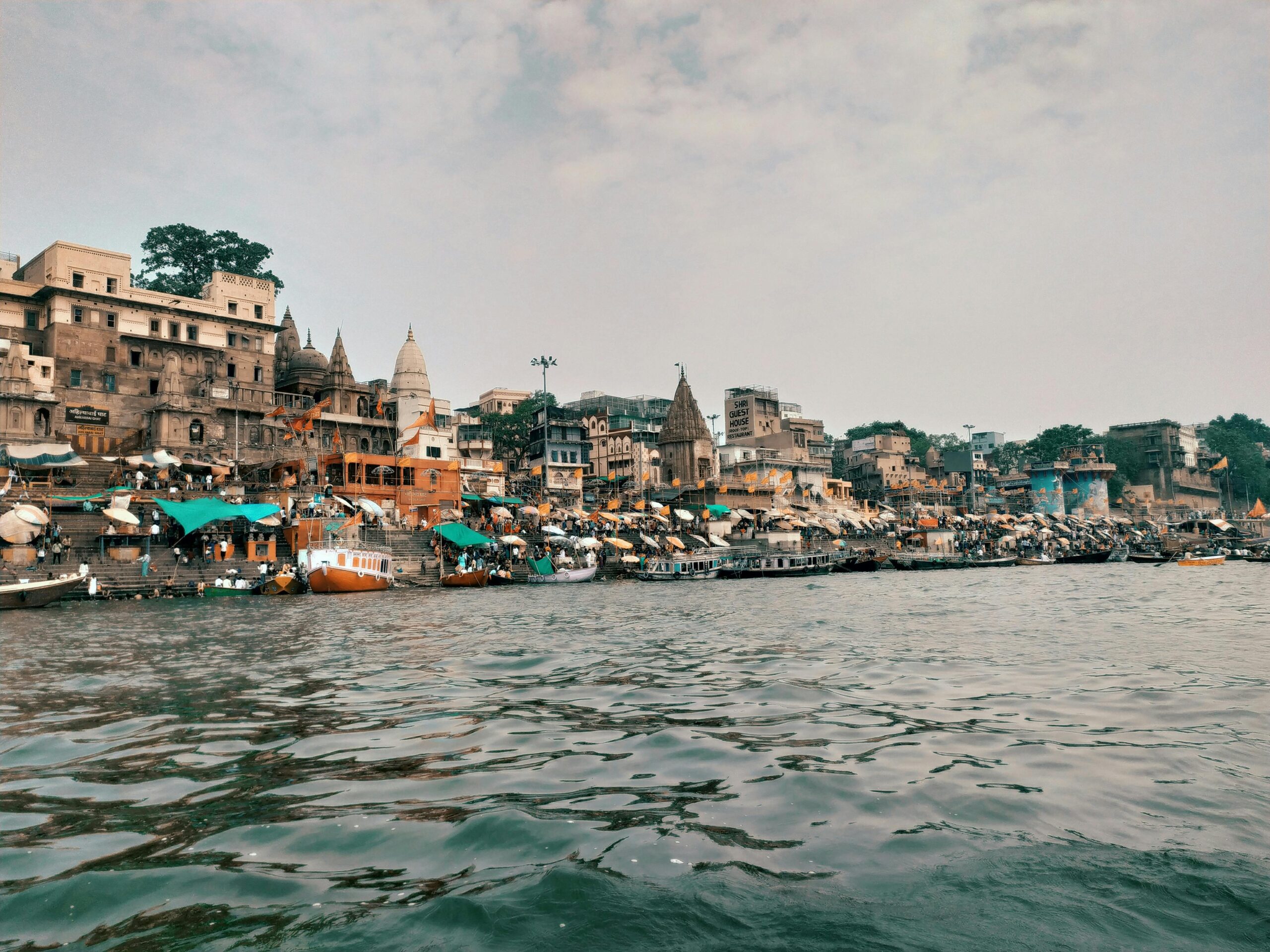 Varanasi ghats Ganges river India