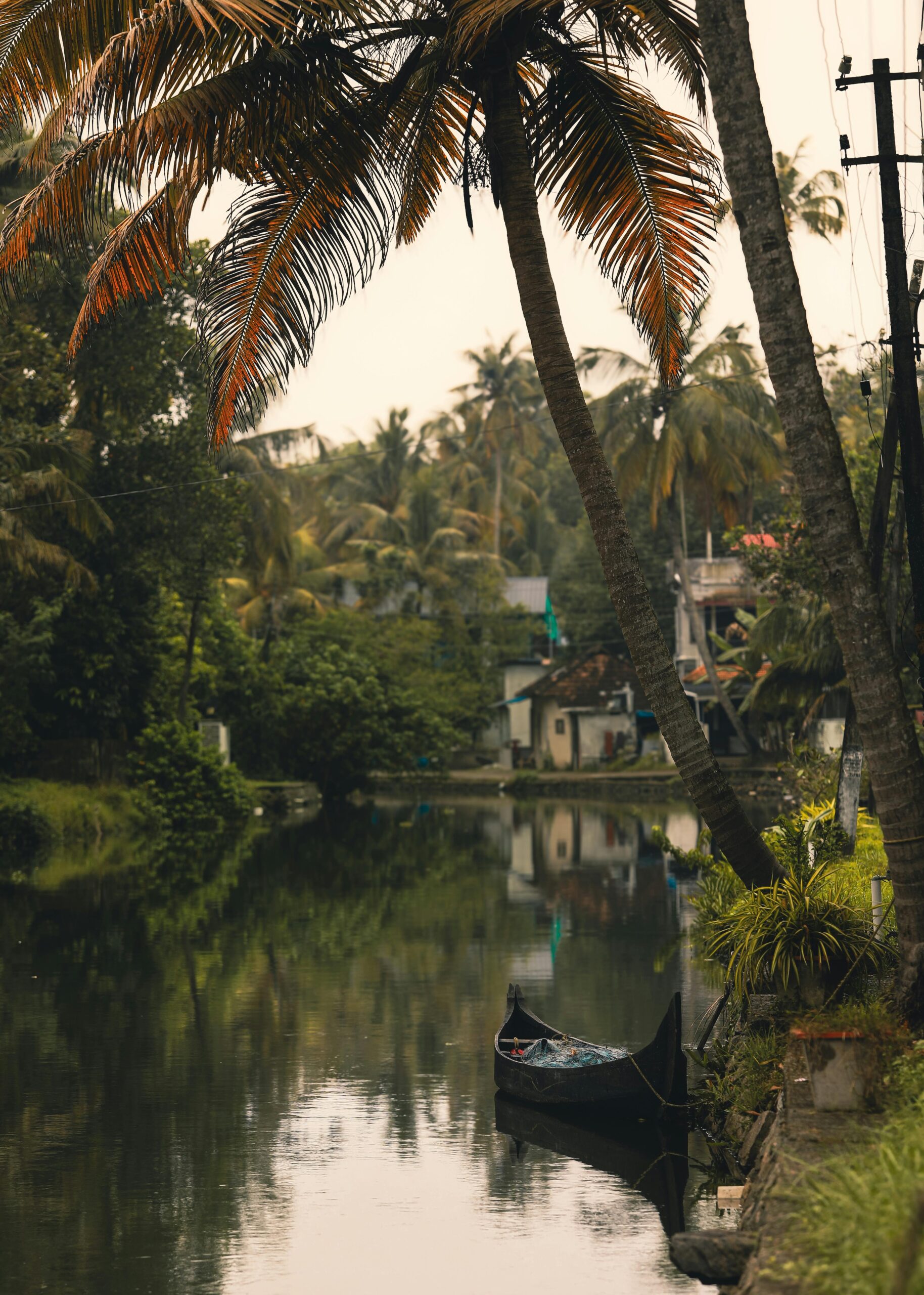 Alleppey houseboat sunset - India travel guide