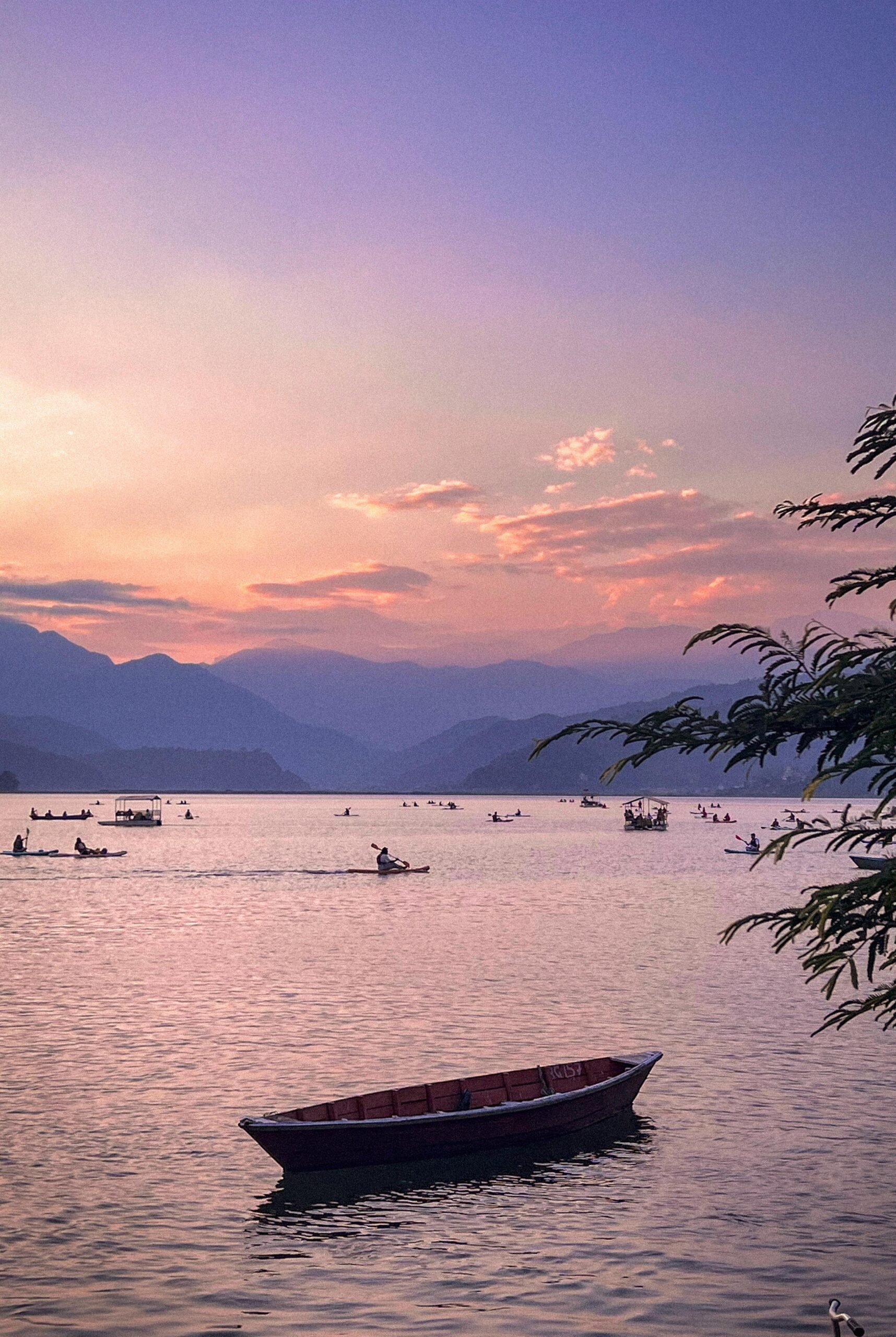 Phewa Lake Pokhara Nepal — himalaya road trip itinerary